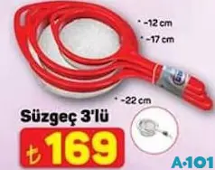 SÜZGEÇ 3'LÜ indirimli fiyat SÜZGEÇ 3'LÜ fiyat ve kampanya bilgisi